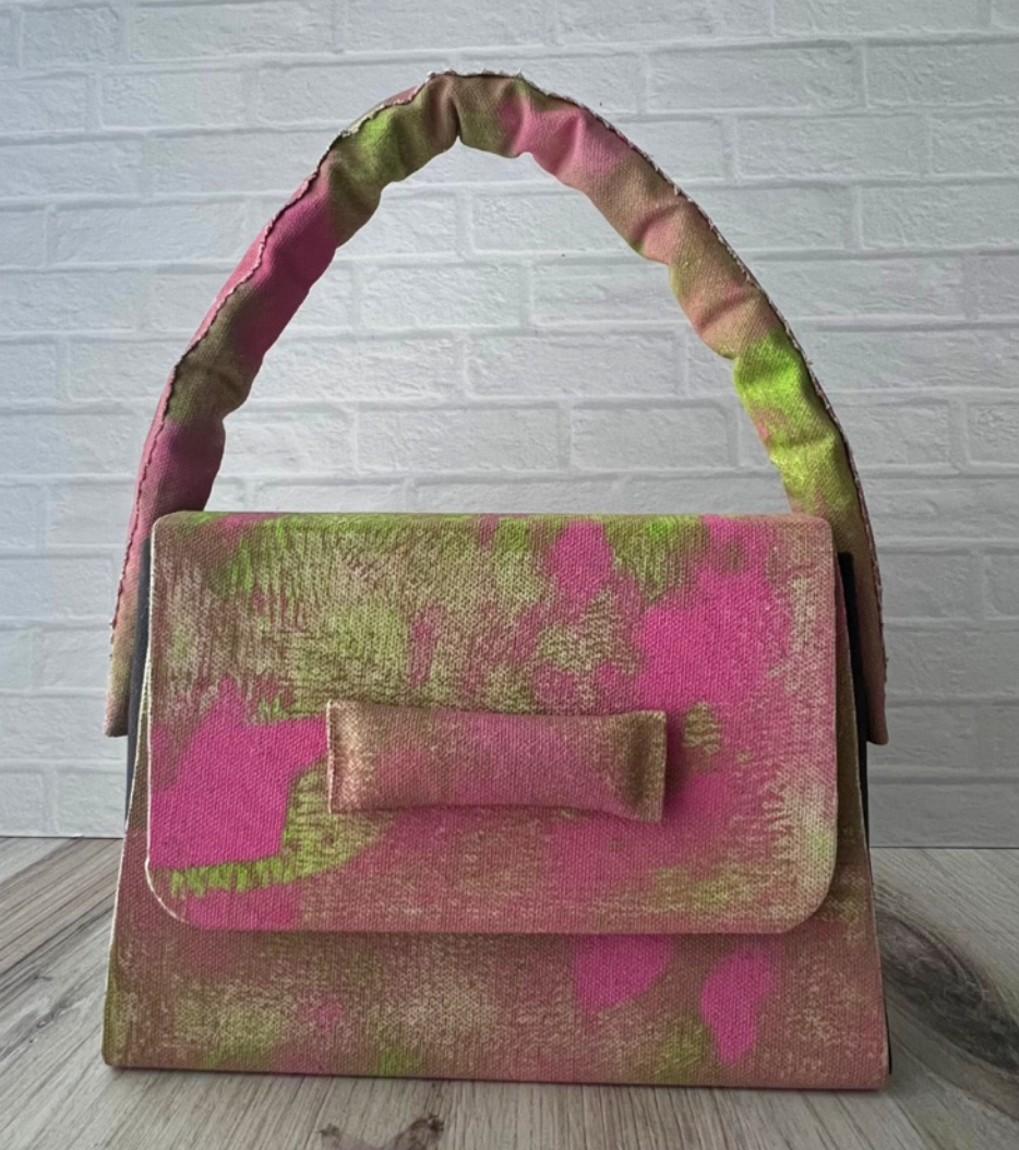 Pink and Green Handbag